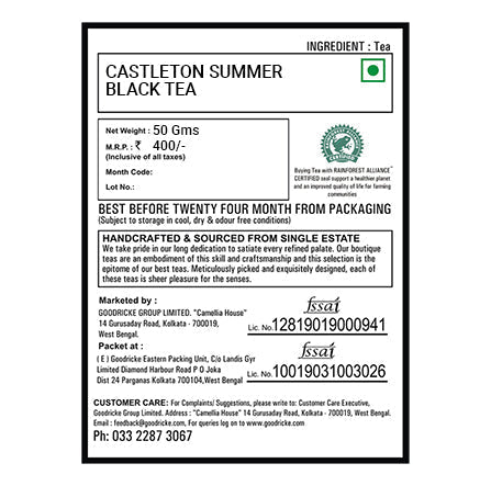Castleton Spring Black Tea 2025 – 25 gm- First Flush-Pack of 2
