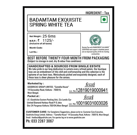 Badamtam Spring White Tea 2024 (25gms)