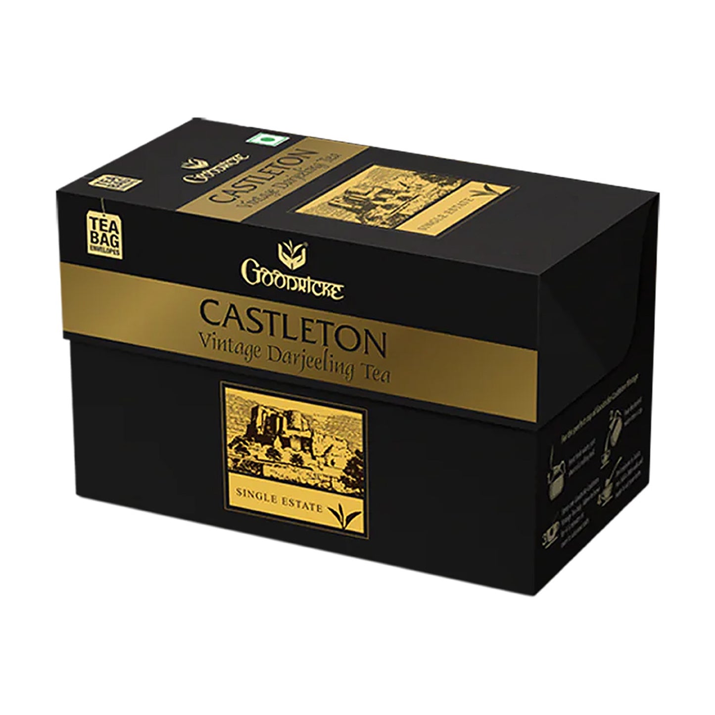 Castleton Vintage Darjeeling Tea, 25Tea Bags (Pack of 4)