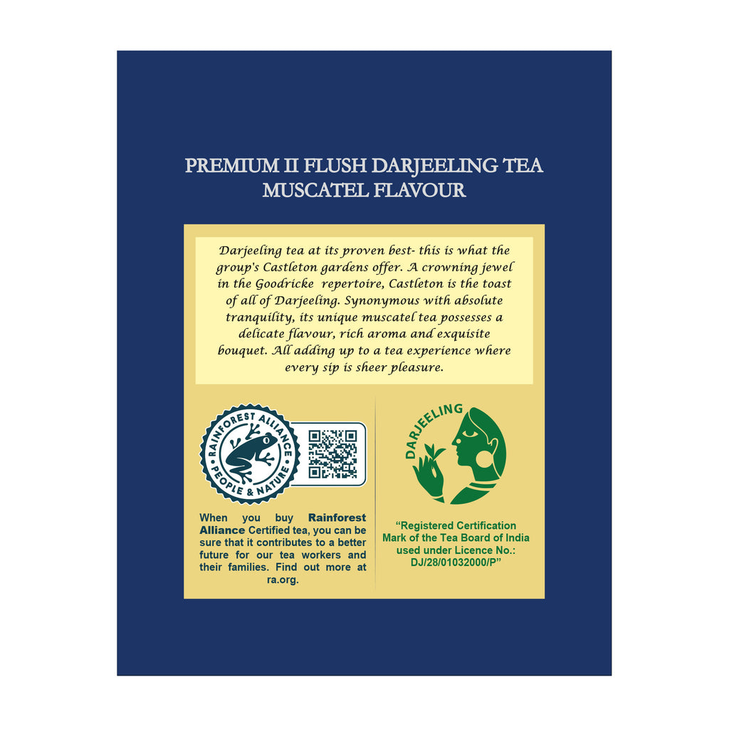 Castleton Premium Muscatel Darjeeling Tea - 100gm + Castleton Vintage Darjeeling Tea 250 gms