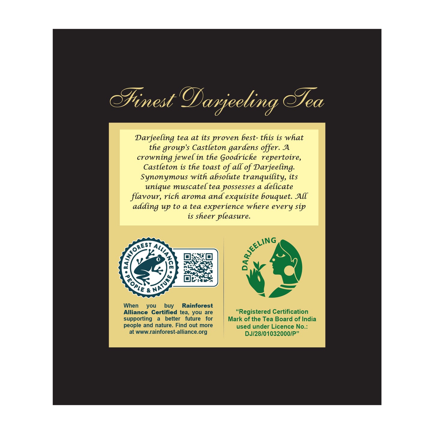 Castleton Premium Muscatel Darjeeling Tea - 100gm + Castleton Vintage Darjeeling Tea 250 gms